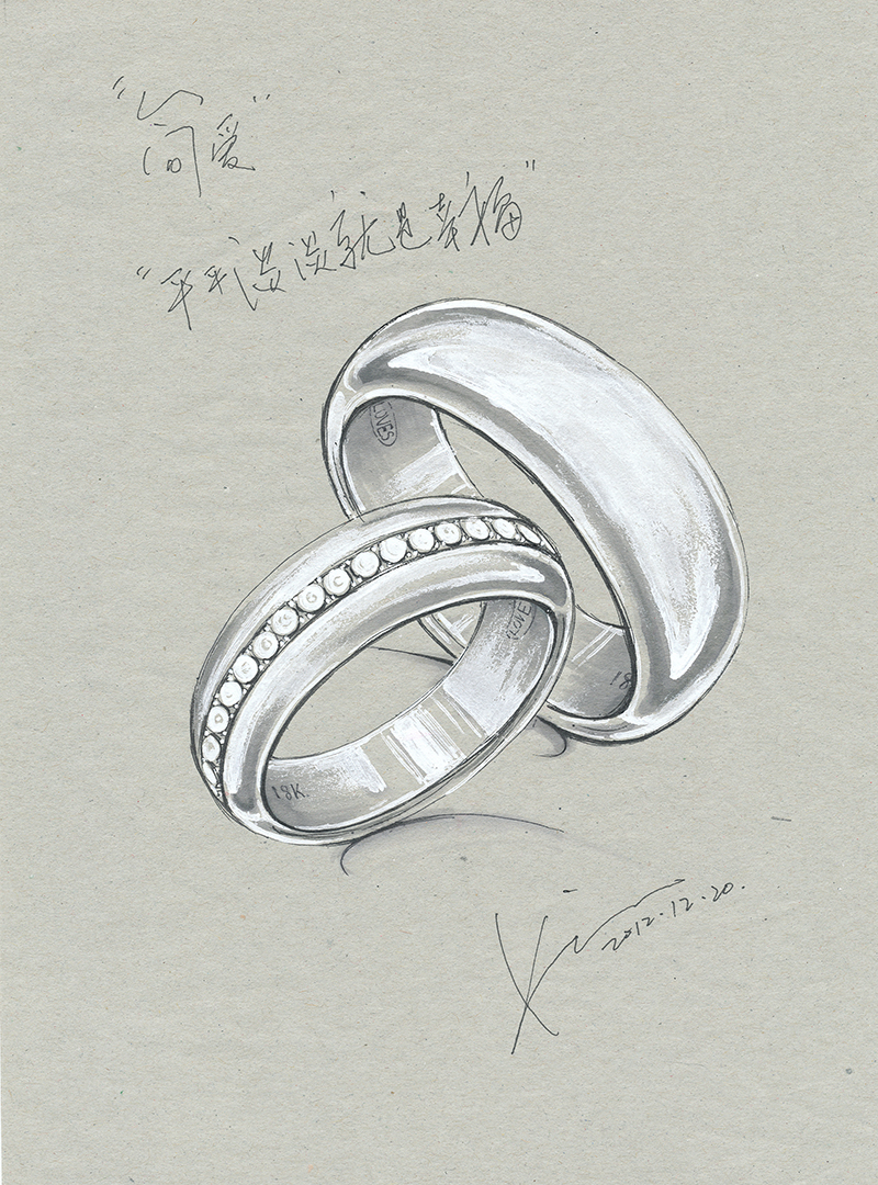 珠宝首饰戒指设计图展示