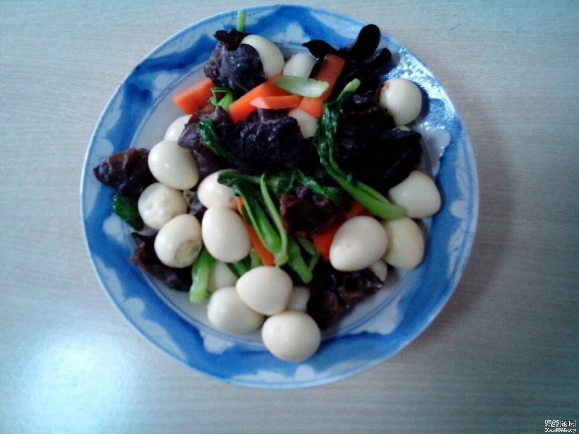 青菜炒鹌鹑蛋 - 重阳节小聚 - 濠滨论坛