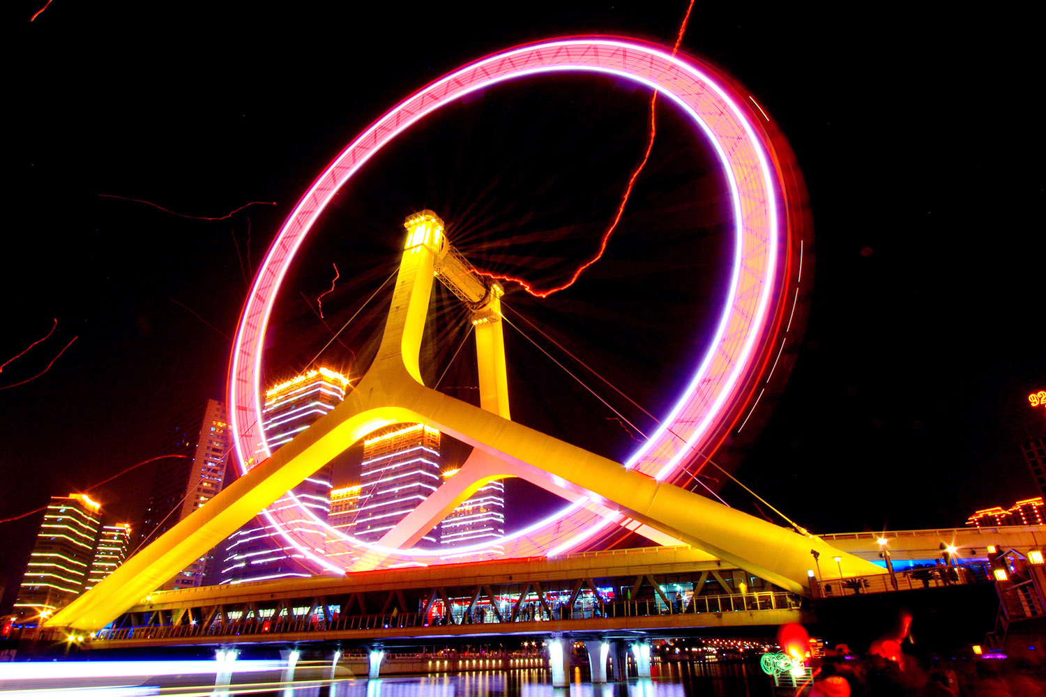 第一次发贴~~来几张10.1的天津夜景