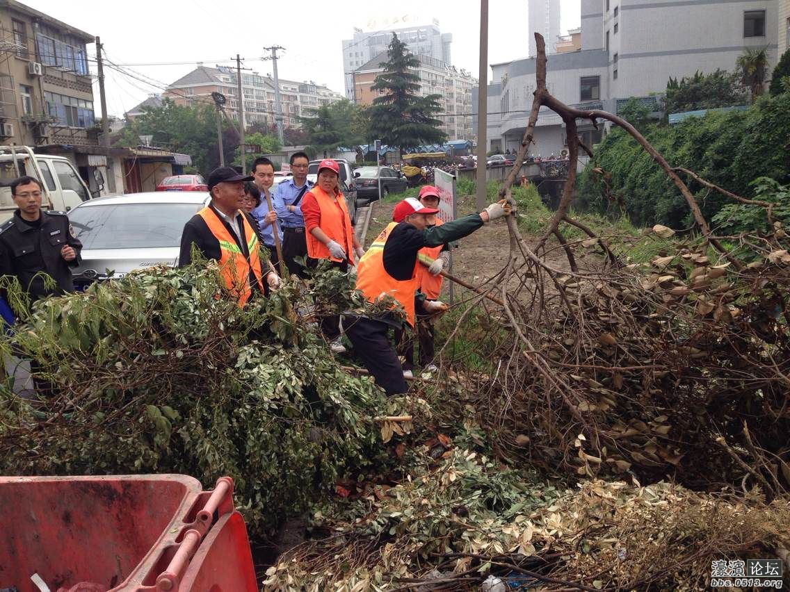 河边来了一群蓝制服和<em>黄马甲</em>,我们去看看,又有