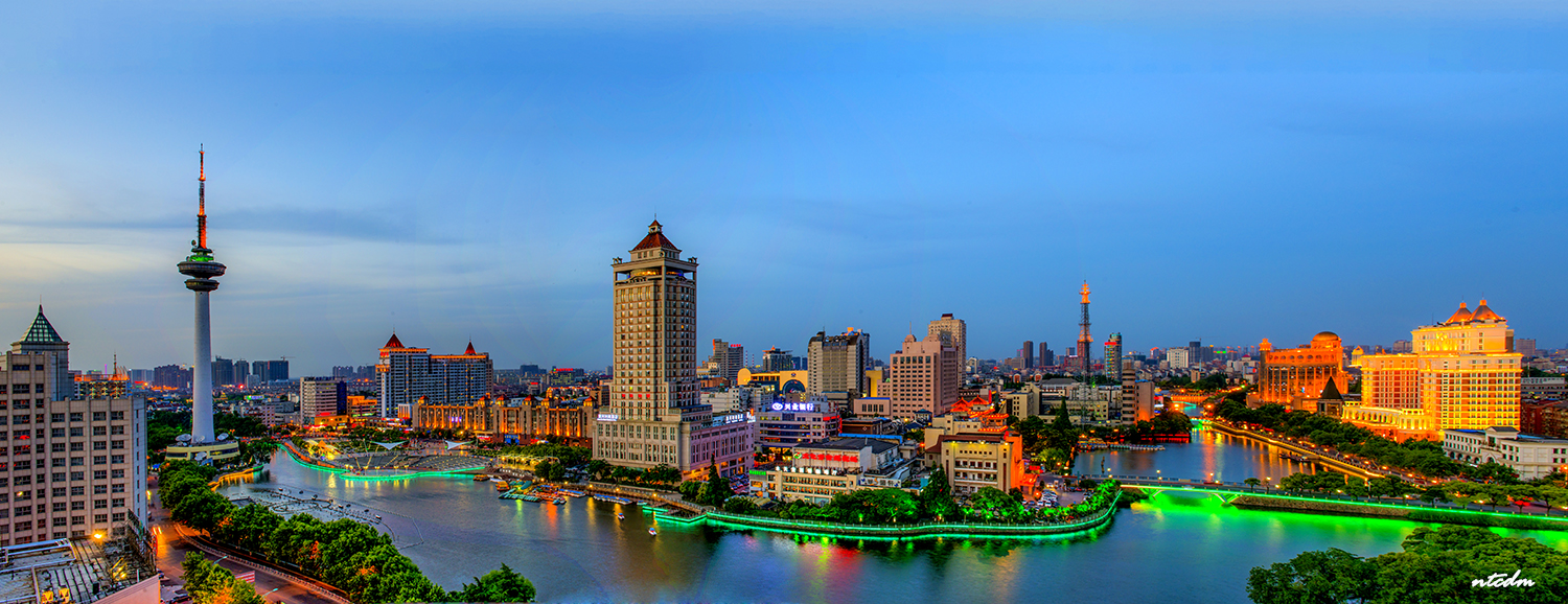 濠河夜景(宽幅) - 南通摄影俱乐部 - 濠滨论坛