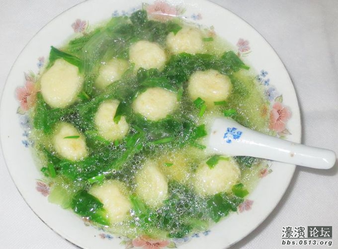小白菜鱼圆汤