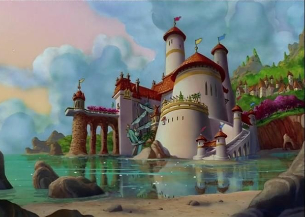 跟随迪士尼动画电影,领略世界风景  电影《小美人鱼》从瑞士西庸城堡