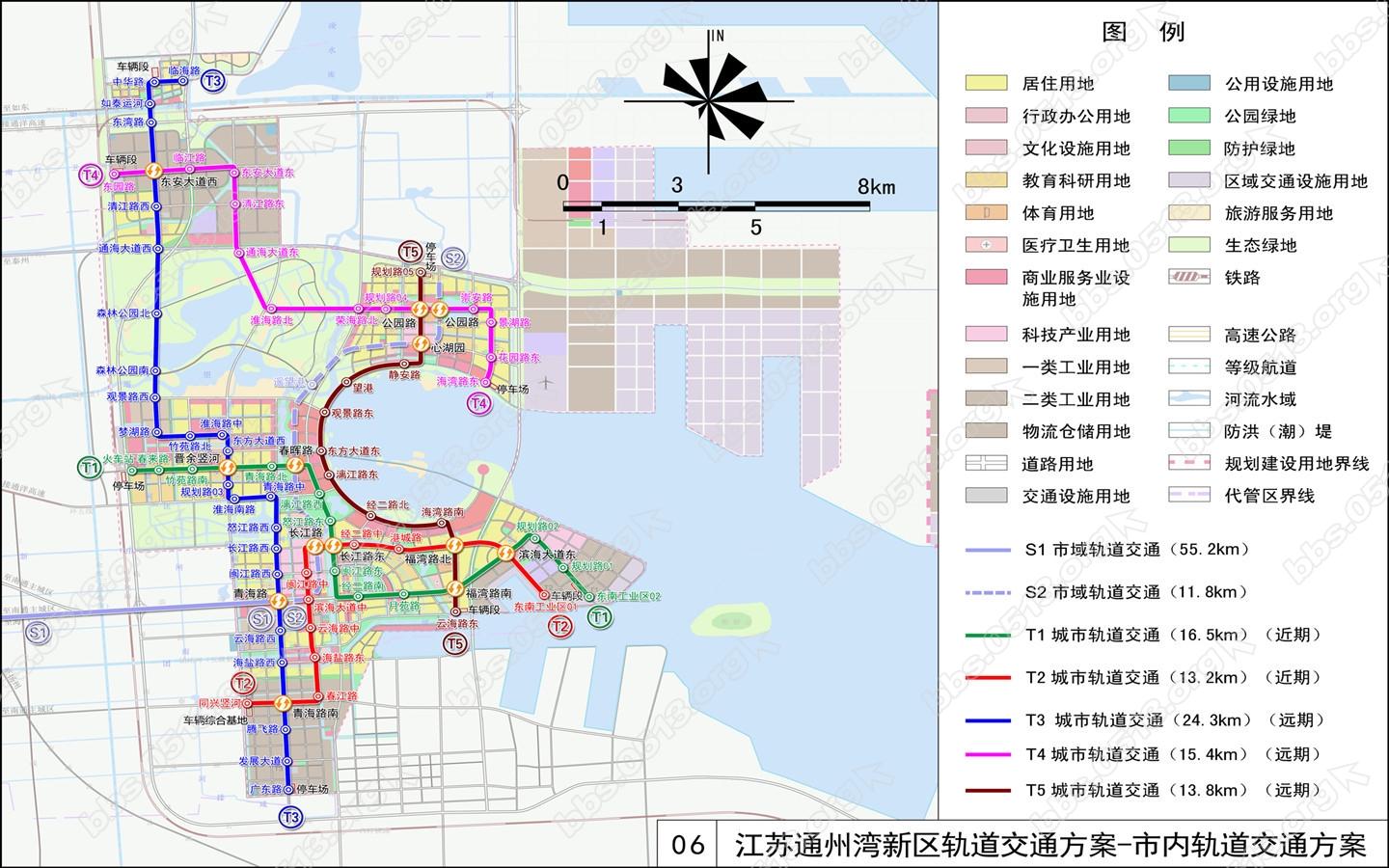 这两张规划方案图暴露了南通市未来的轨交线路走向