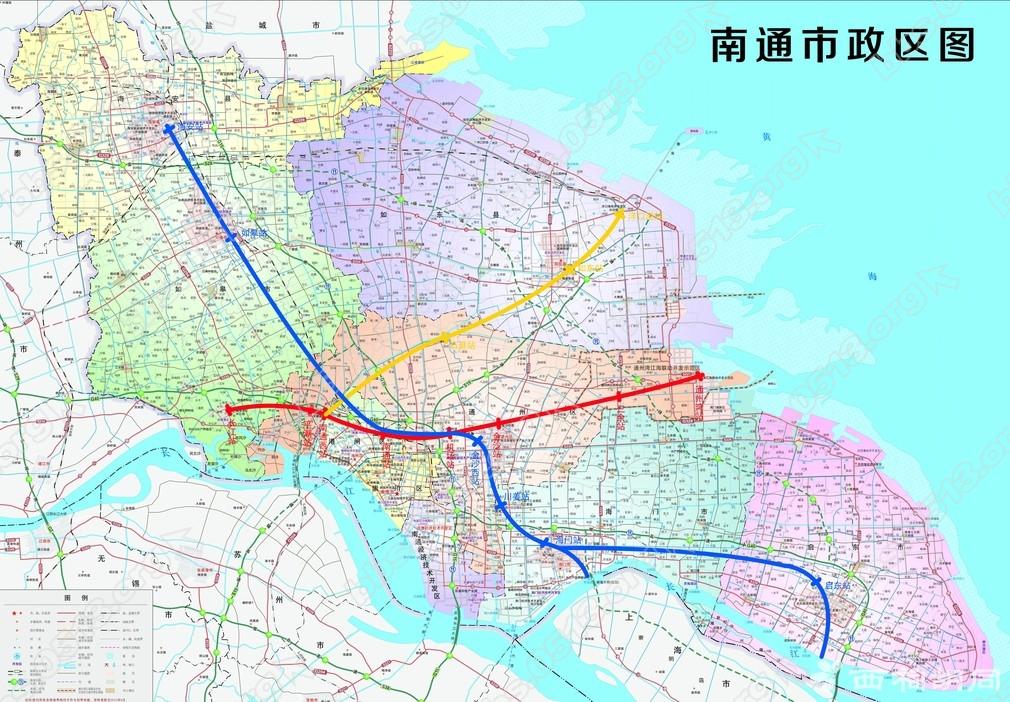 南通轨道交通三条s线最新规划图示.