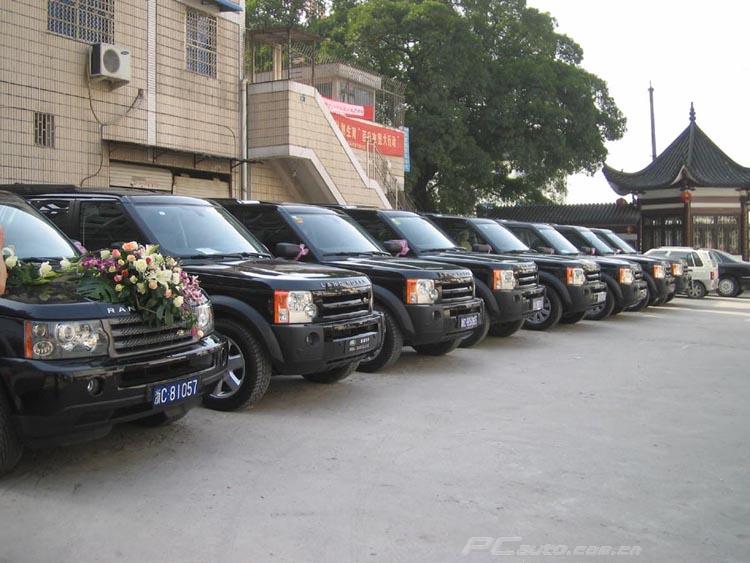 [贴图]另类婚礼,温州路虎迎亲车队