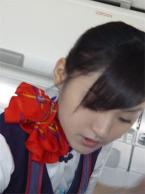 偷拍--东方航空国际航班的空姐~