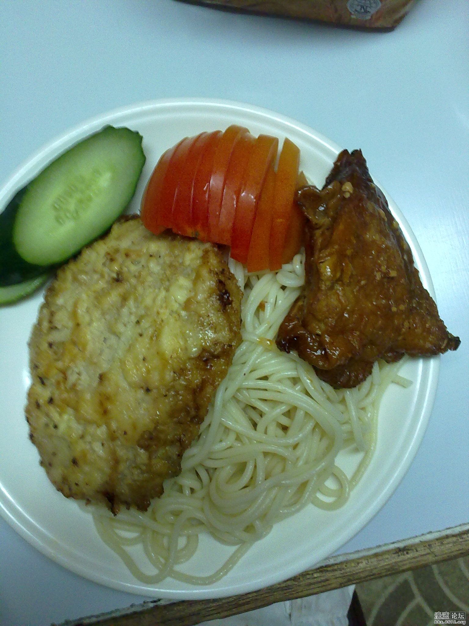 猪排加个鸡肉！鸡肉很不错！