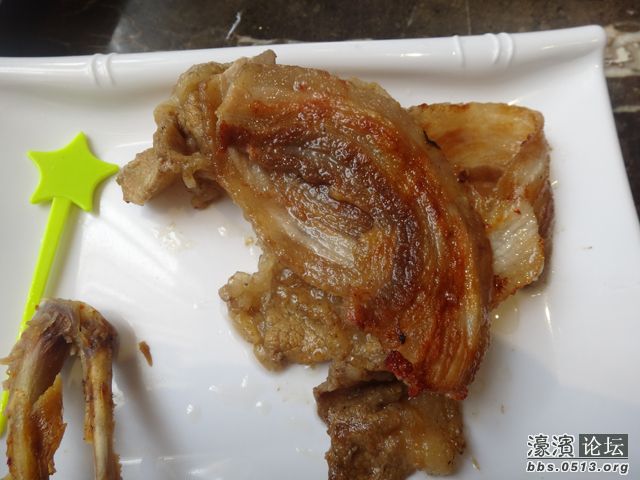 烤五花肉。蛮喜欢