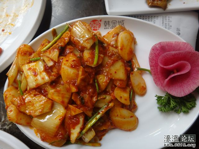 泡菜炒年糕。很合我的胃口