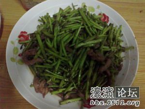 芦蒿炒肉丝