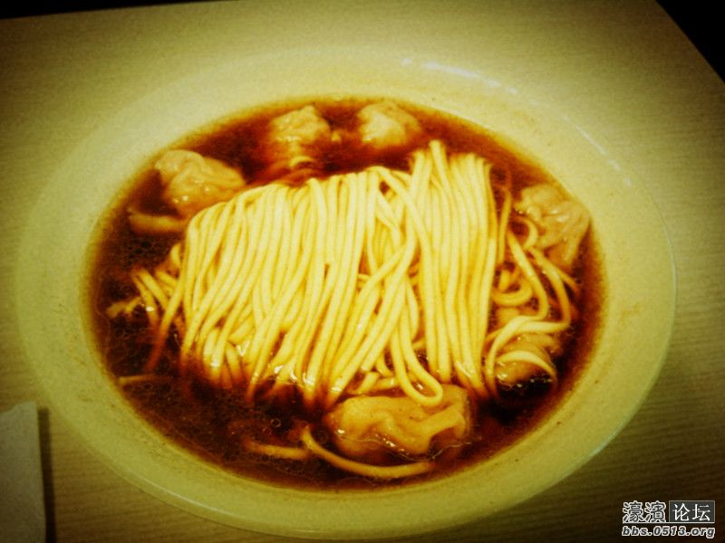 虾籽饺面 那汤头 味道特好