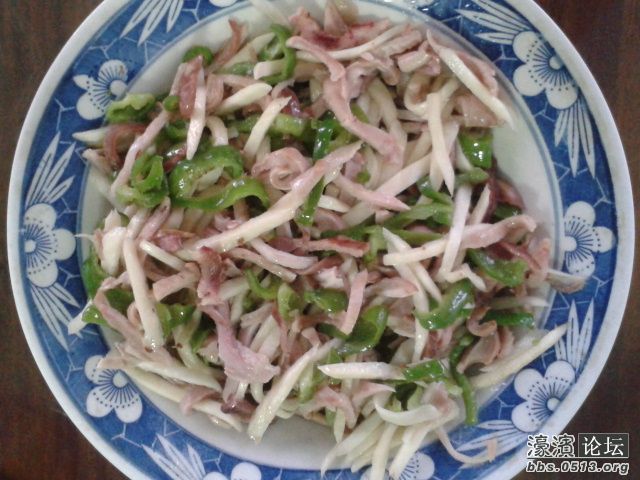 青椒茭白炒肚丝
