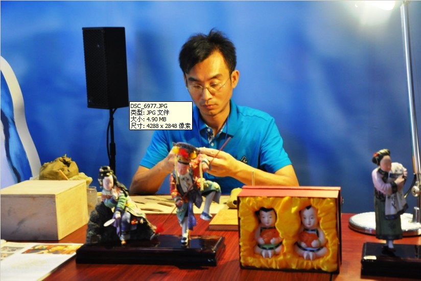 广东非遗表演，泥塑