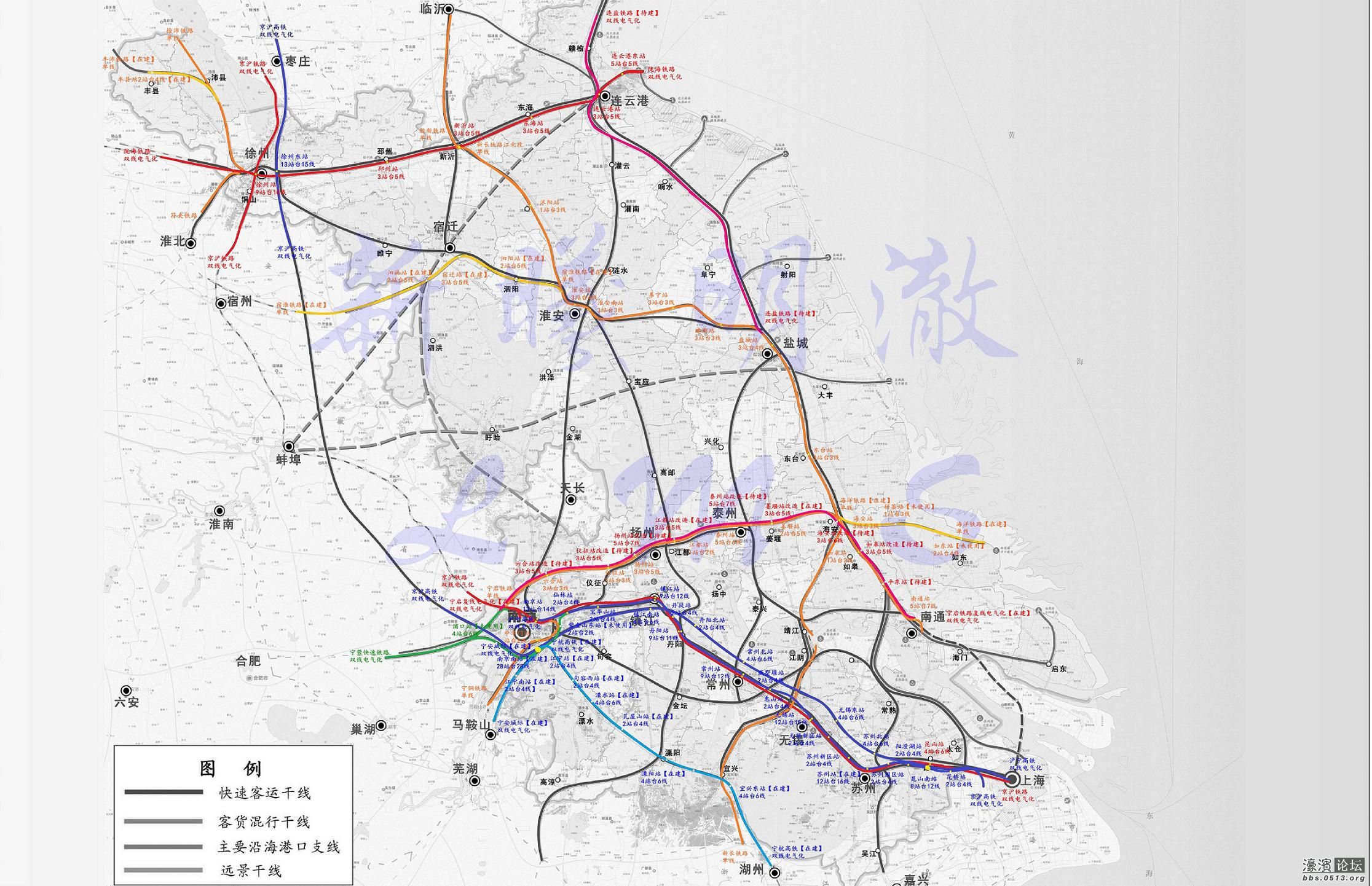 江苏高铁规划图2030图片