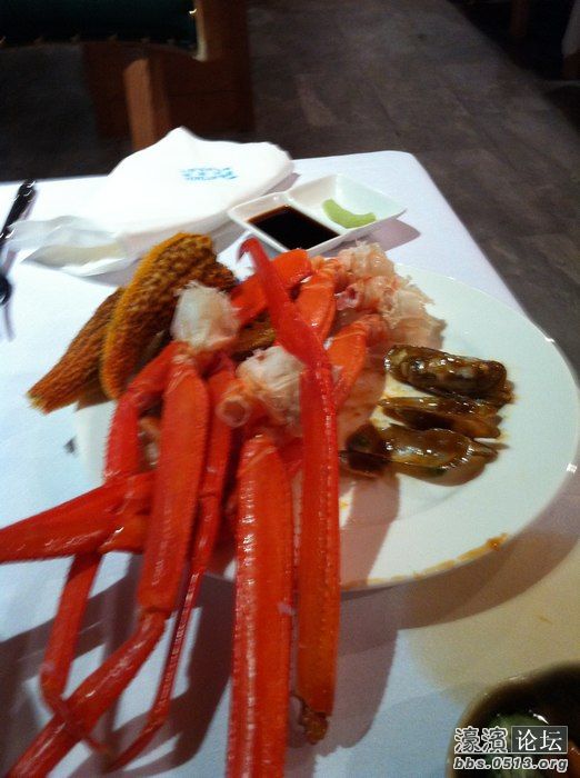 这是啥蟹脚 难道是帝王蟹的 淡而无味的