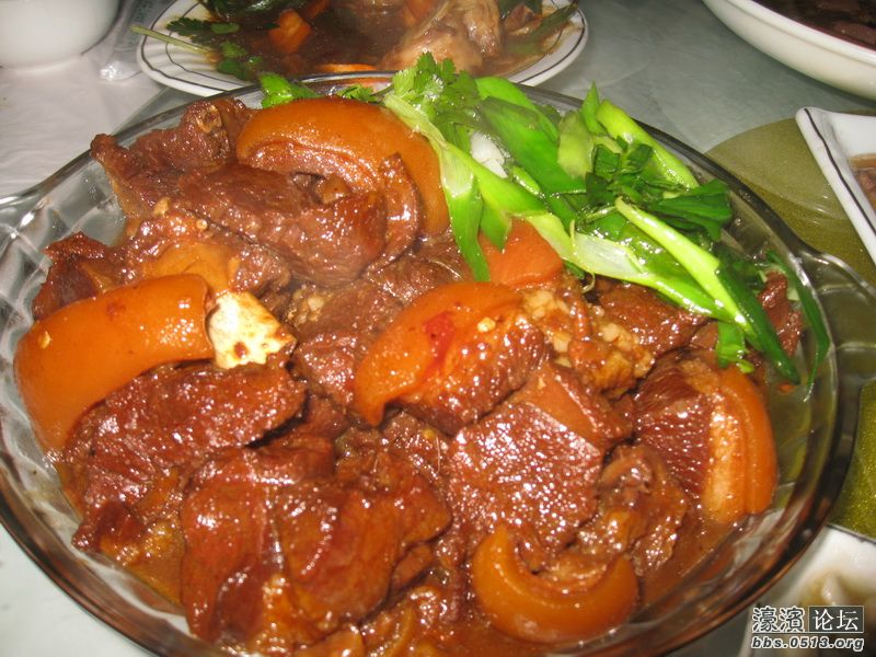 红烧羊肉，味不错