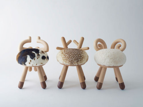 可爱的动物椅子设计