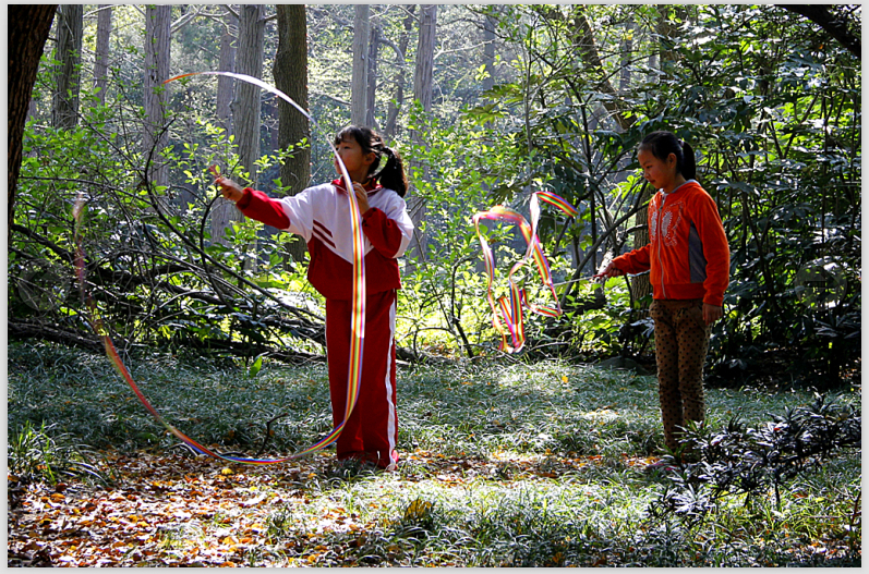 我持彩练当空舞（摄自啬园）
