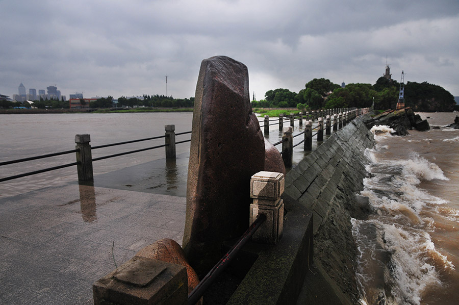 10号台风“麦德姆”影响本市  南通江面狂风大作浪高雨急 (7).jpg