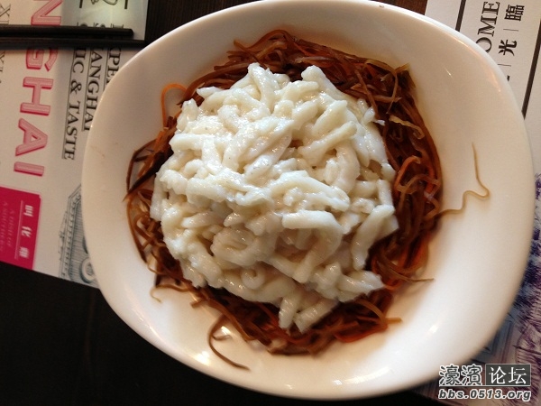 炒鱼丝，味道不错