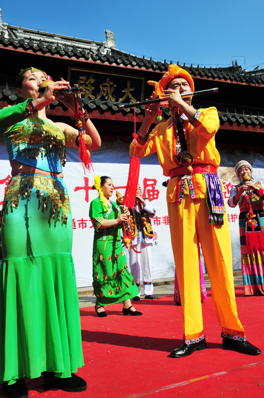 第三十一届文化迎春会开幕式暨专场文艺演出在群艺馆大成殿广场拉开帷幕 (14).jpg