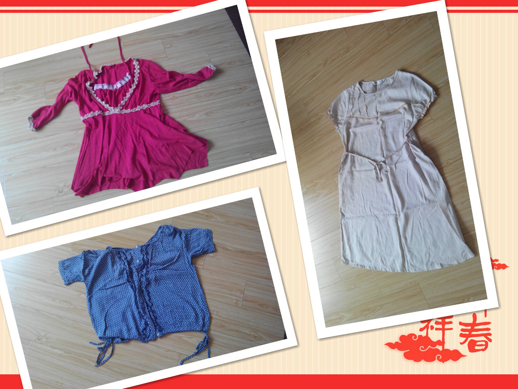 2件短袖 1条连衣裙