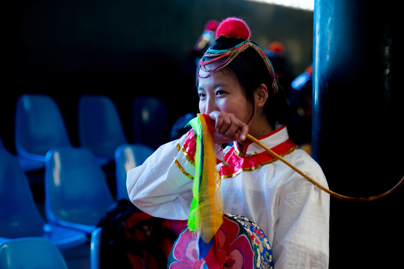 3月24日西藏农奴翻身日陪天太蓝老师去西藏民族中学拍摄学生活动