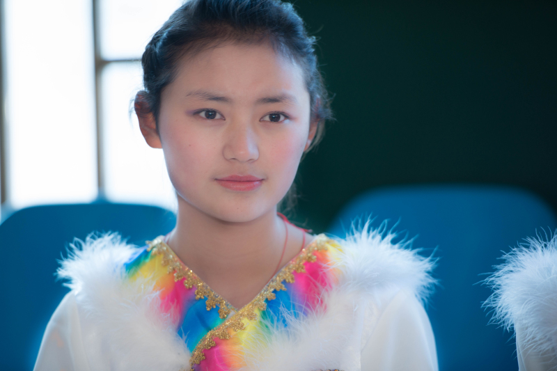 3月24日西藏农奴翻身日陪天太蓝老师去西藏民族中学拍摄学生活动