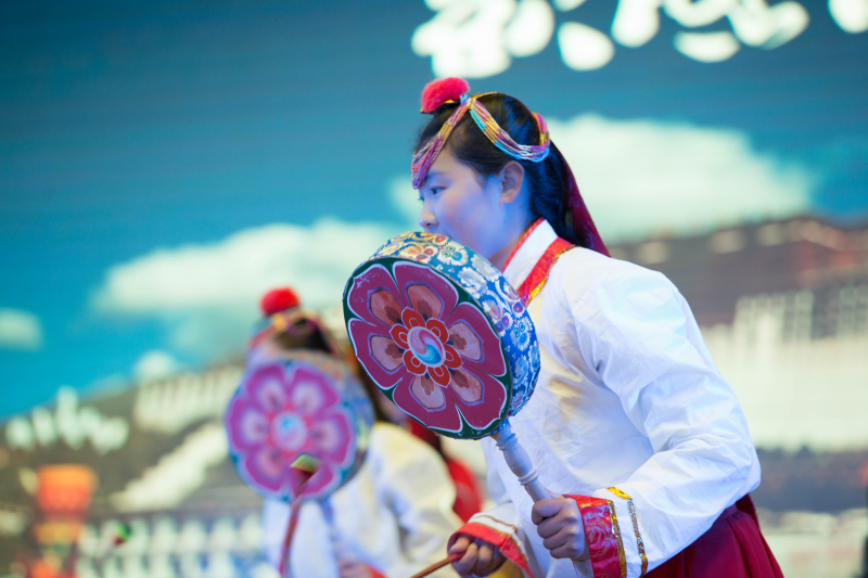 3月24日西藏农奴翻身日陪天太蓝老师去西藏民族中学拍摄学生活动