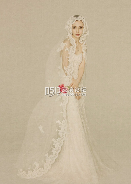 Angelababy婚纱大片