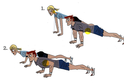 此种俯卧撑男女皆可做。