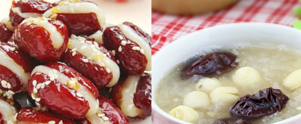 糯米枣 & 红枣银耳羹  图/xiachufang.com