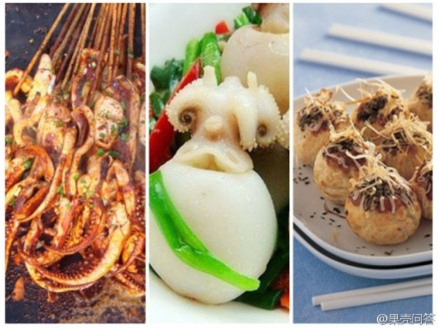 铁板鱿鱼、墨鱼仔、章鱼小丸子，你还知道哪些与之相关的食物？