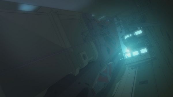 《新世纪福音战士》，巨大的运送EVA的升降机和通道。