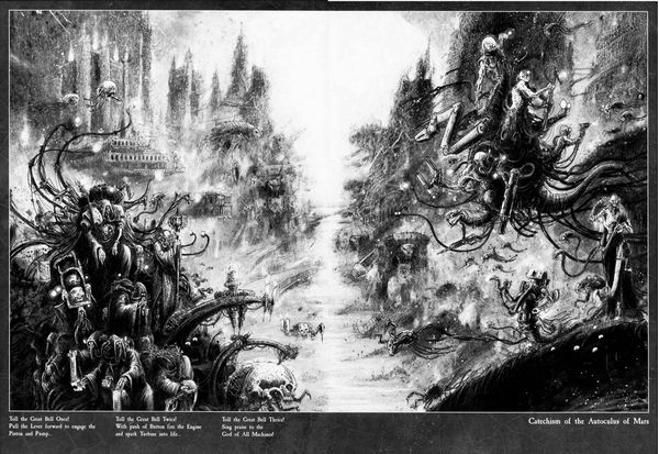 “战锤40000”里的机械神教：齐声歌唱，赞美万机之神！