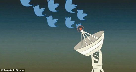 我们在这里，你们在哪里？图片来自“太空微博”项目。