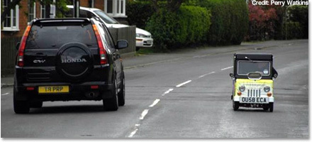 Wind Up与正常车辆的大小对比