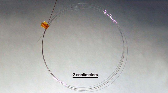 可弯曲的光纤太阳能电池