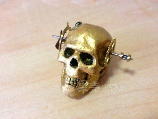 泥塑入门，做个蒸汽朋克范儿黄金头骨