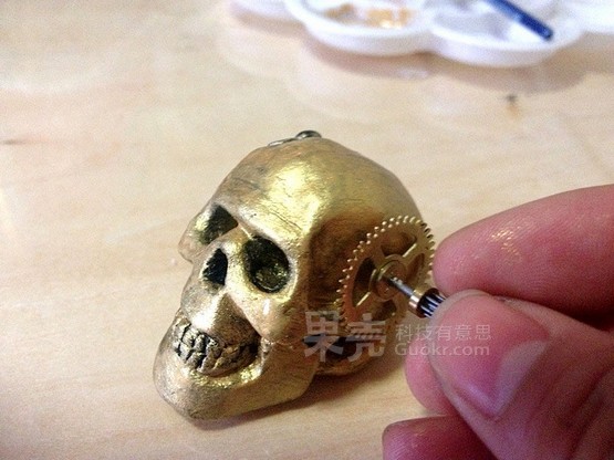 泥塑入门，做个蒸汽朋克范儿黄金头骨
