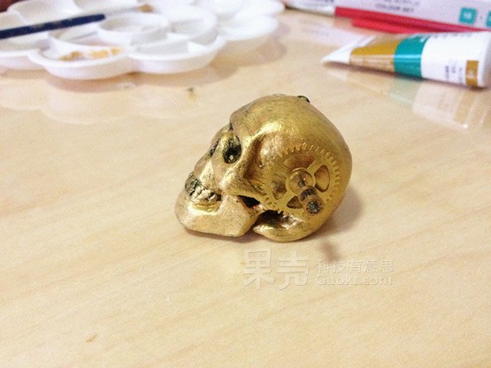 泥塑入门，做个蒸汽朋克范儿黄金头骨
