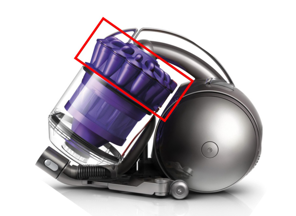 吸尘器里的空气涡旋