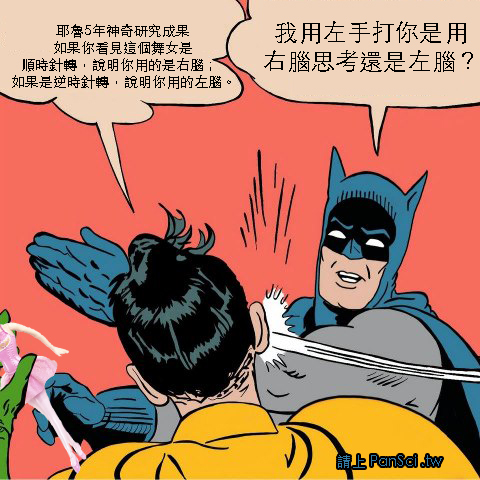 “旋转的舞者”能区分用左脑还是右脑思考吗？