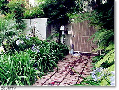 犯罪现场的血迹。（图：courtTV）