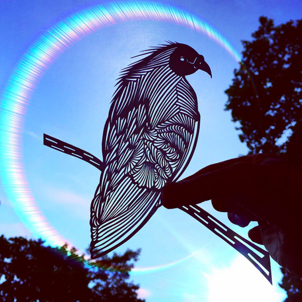 这些萌你一脸血的狐狸和螃蟹剪纸，好想要一张当窗花贴啊