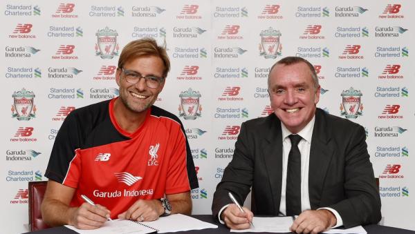 克洛普成为利物浦新掌门人，其年薪位英超主帅第三