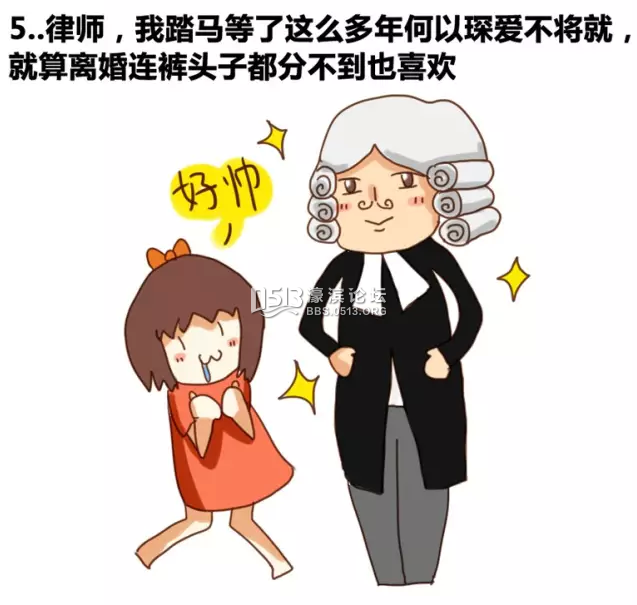 女生最喜欢男生从事的职业