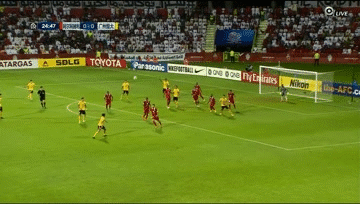 亚冠决赛首回合恒大0比0阿赫利：高拉特伤退，对手染红