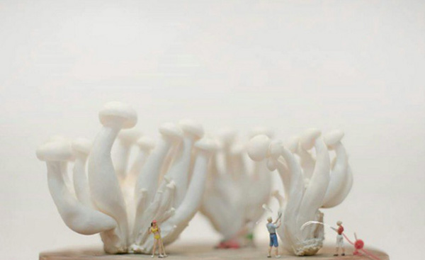 为向吉卜力致敬，他创造了一个超现实的微观世界